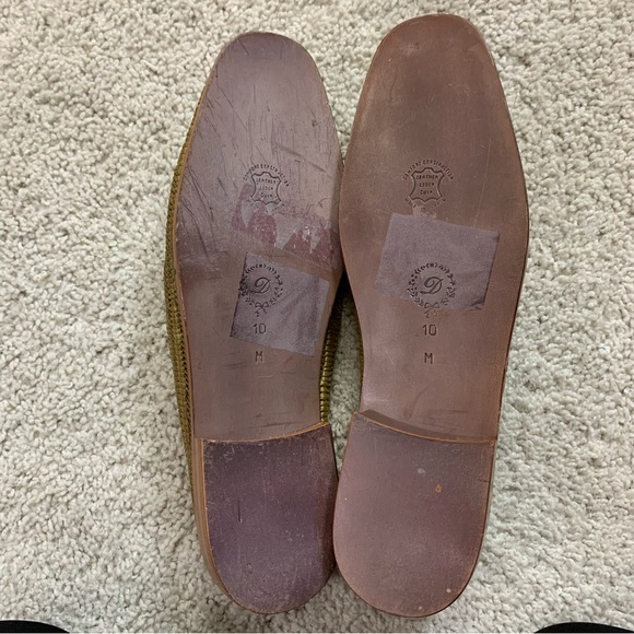 VINTAGE Men's DELMAN Olive HANDMADE Rolled WOVEN RAFFIA Slip On LOAFERS Shoes 10 - Picture 6 of 6